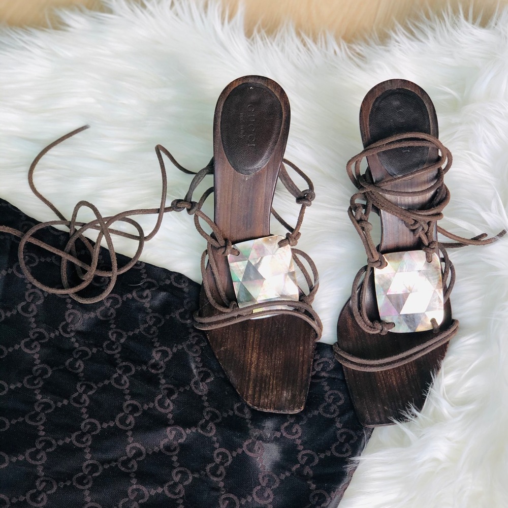 GUCCI wooden sandals